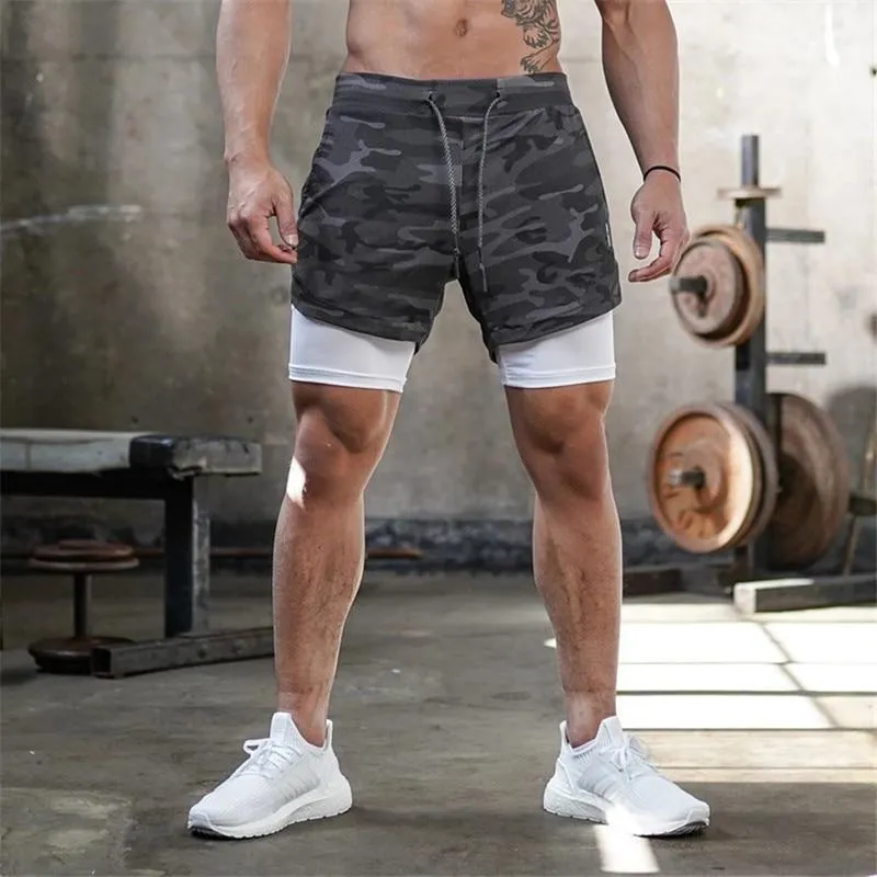 Double-deck Quick Dry GYM Running Shorts