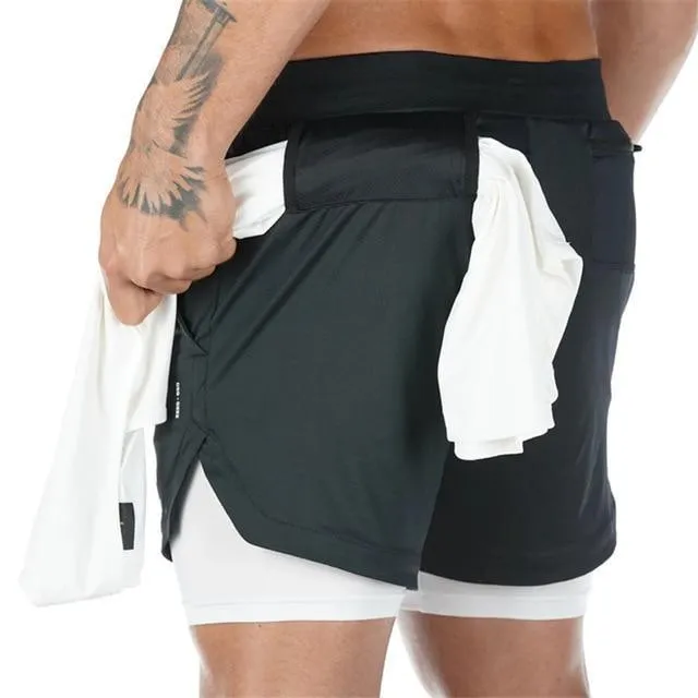 Double-deck Quick Dry GYM Running Shorts