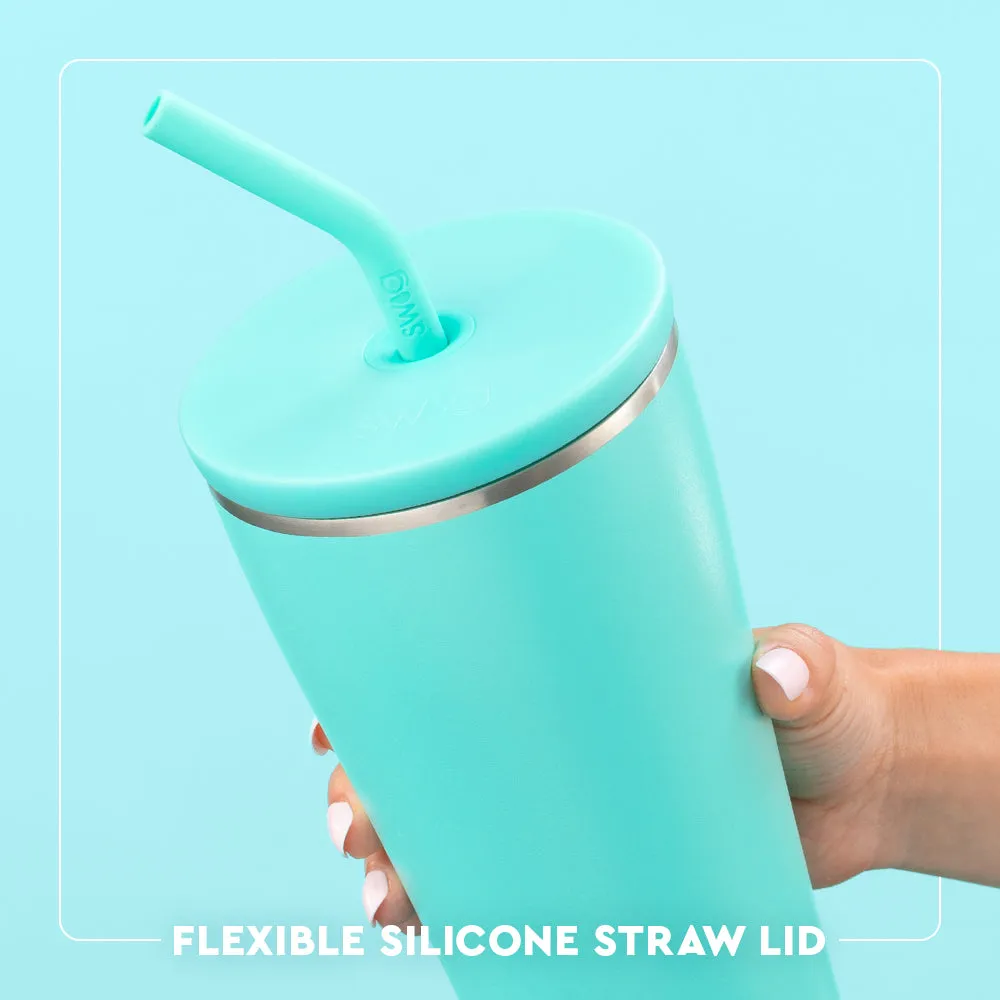 Fanzone Black   Yellow Straw Tumbler 32oz