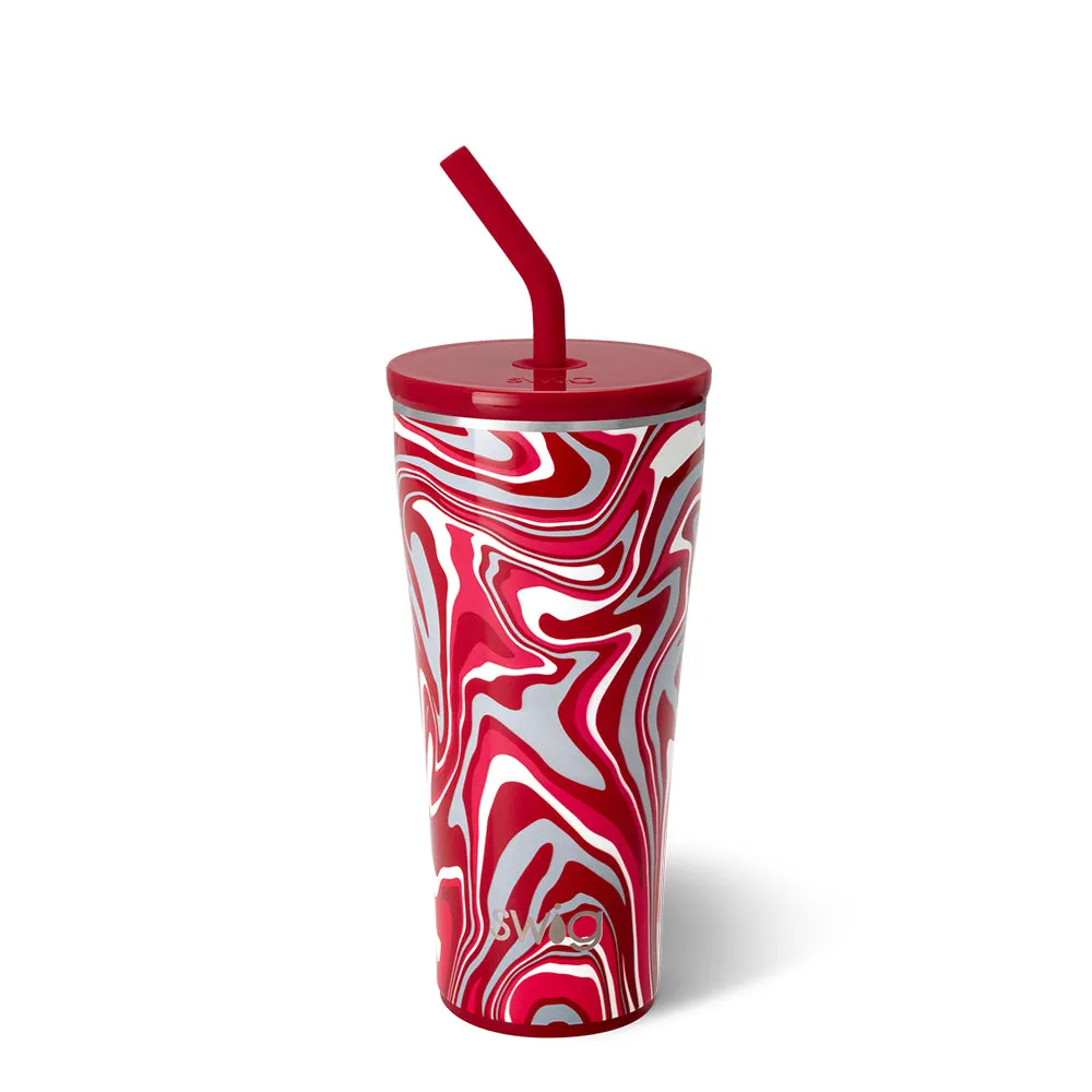 Fanzone Crimson Straw Tumbler 32oz