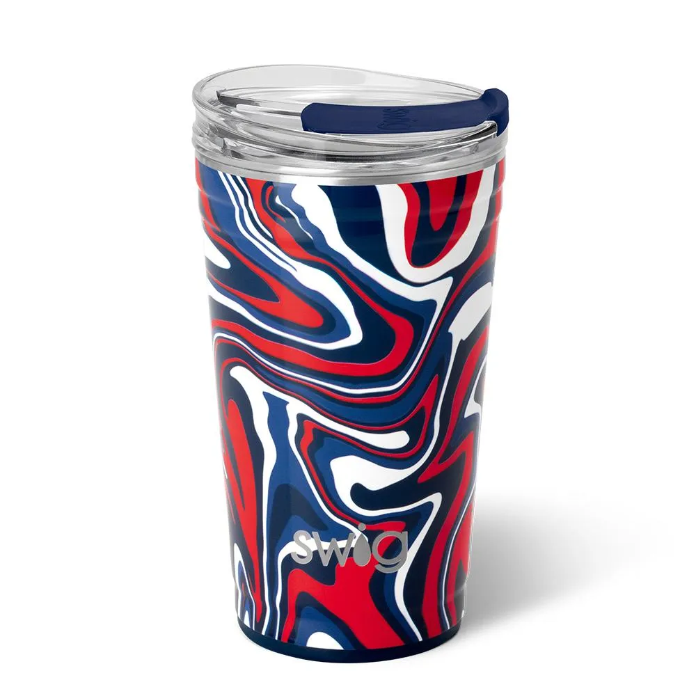 Fanzone Navy   Red Party Cup 24oz