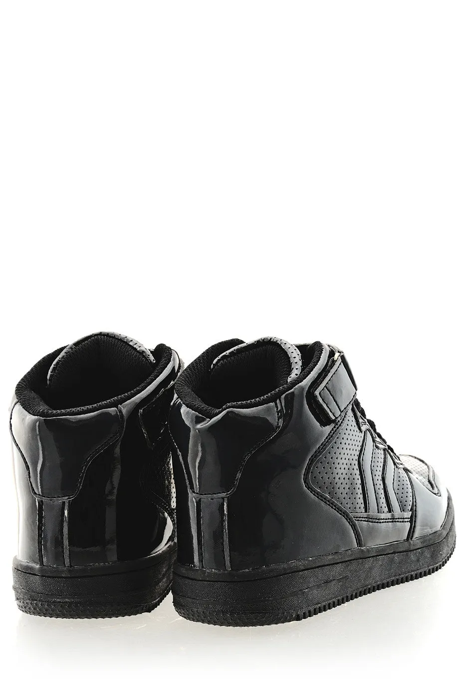 FREDDIE Black Patent Sneakers