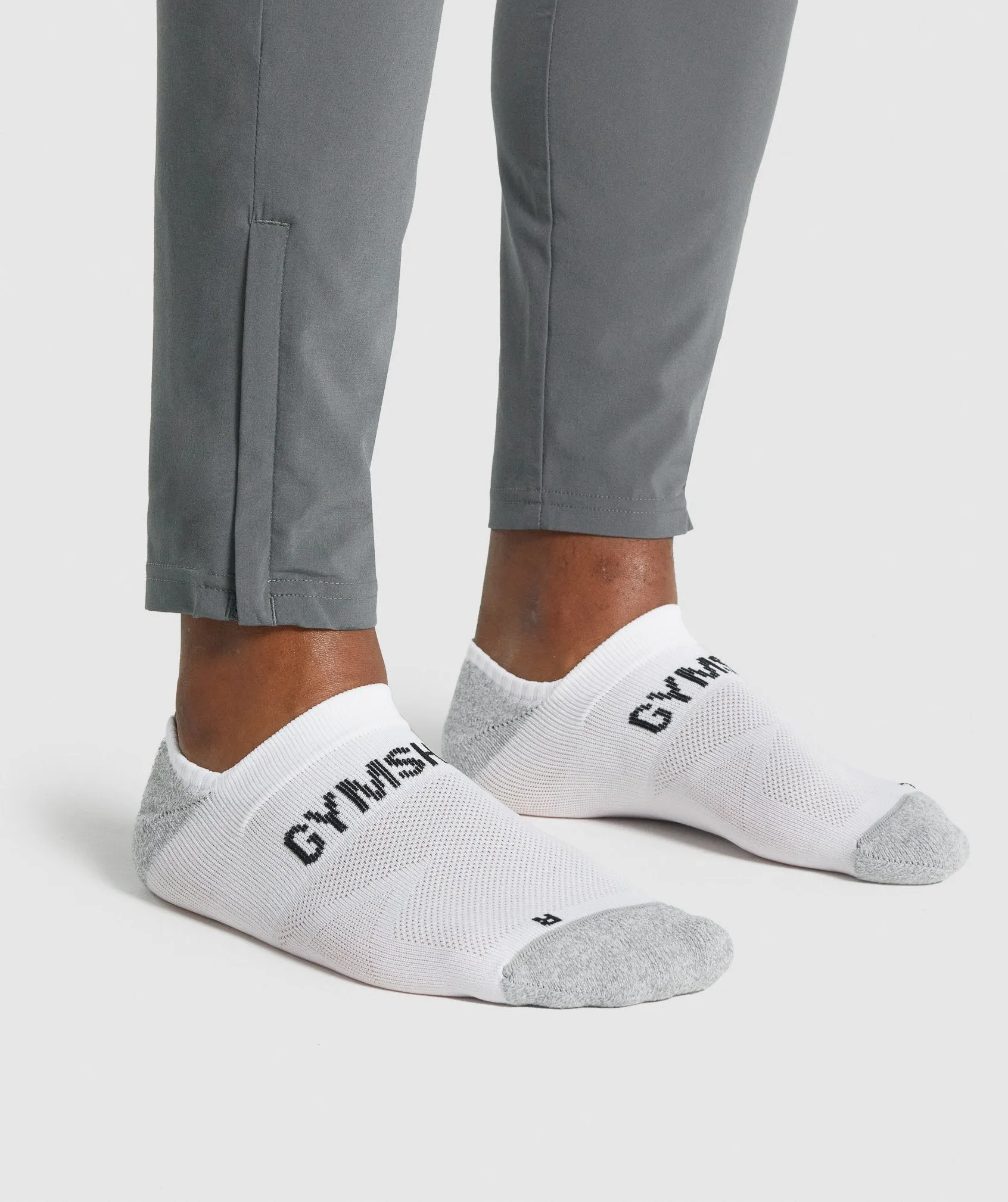 Gymshark No Show Performance Socks - White