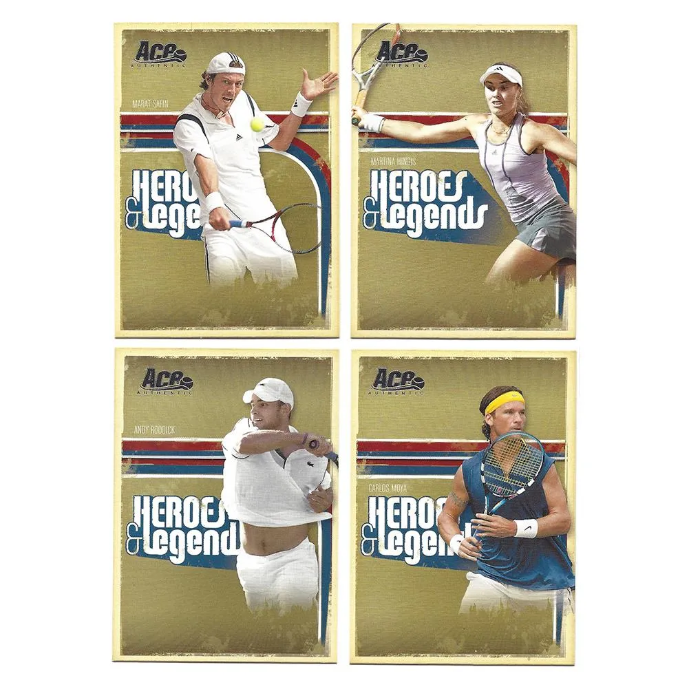 Heroes & Legends Tennis Trading Card Set