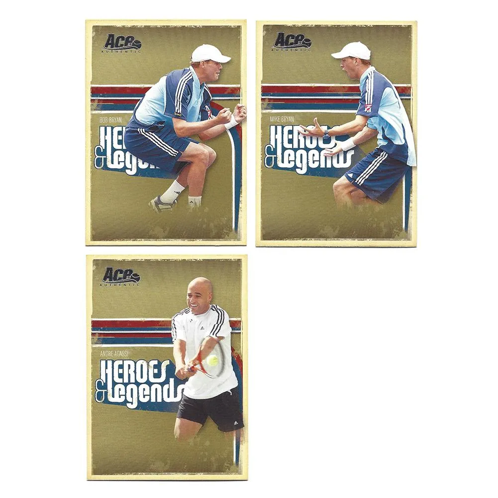 Heroes & Legends Tennis Trading Card Set