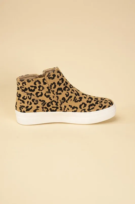 HIGH TOP LEOPARD SNEAKERS