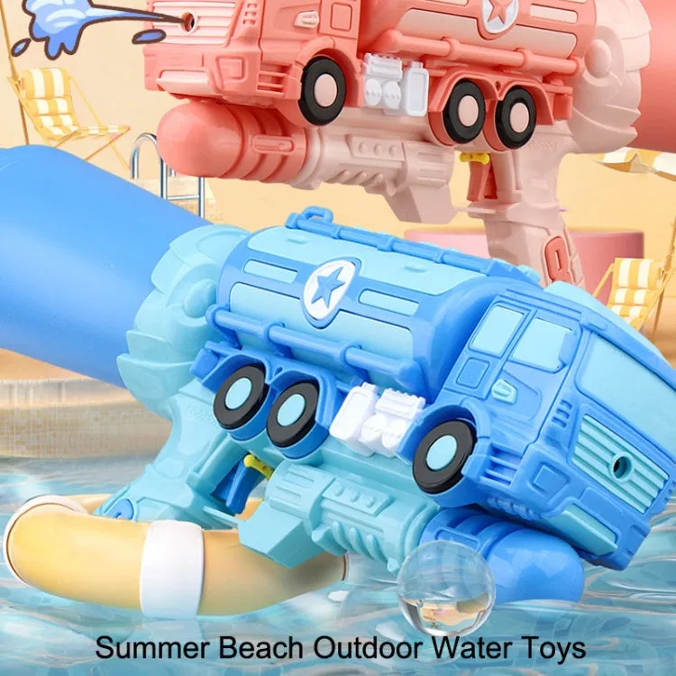 Hildren Pumping Water Play Device Summer Beach Outdoor Water Toys, Style: Oil Tanker (Yellow)