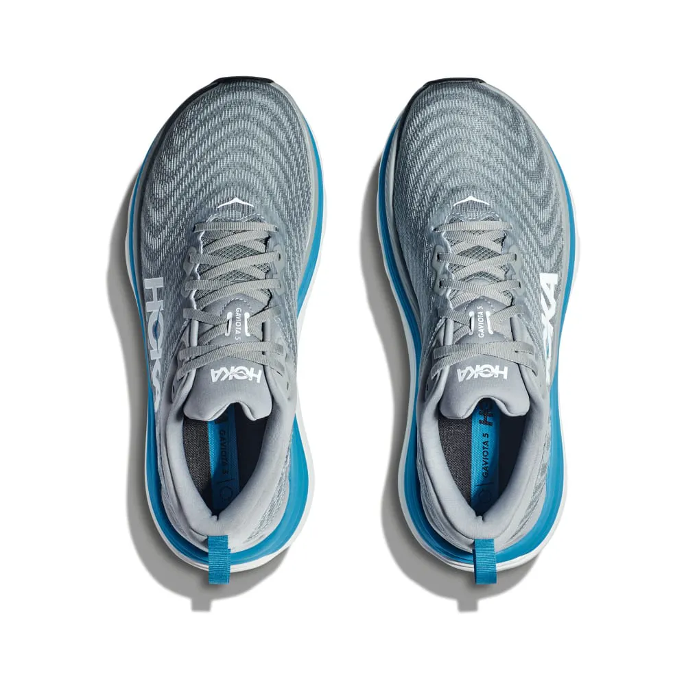 Hoka Gaviota 5 Limestone/Diva Blue Running Shoe (Men's)