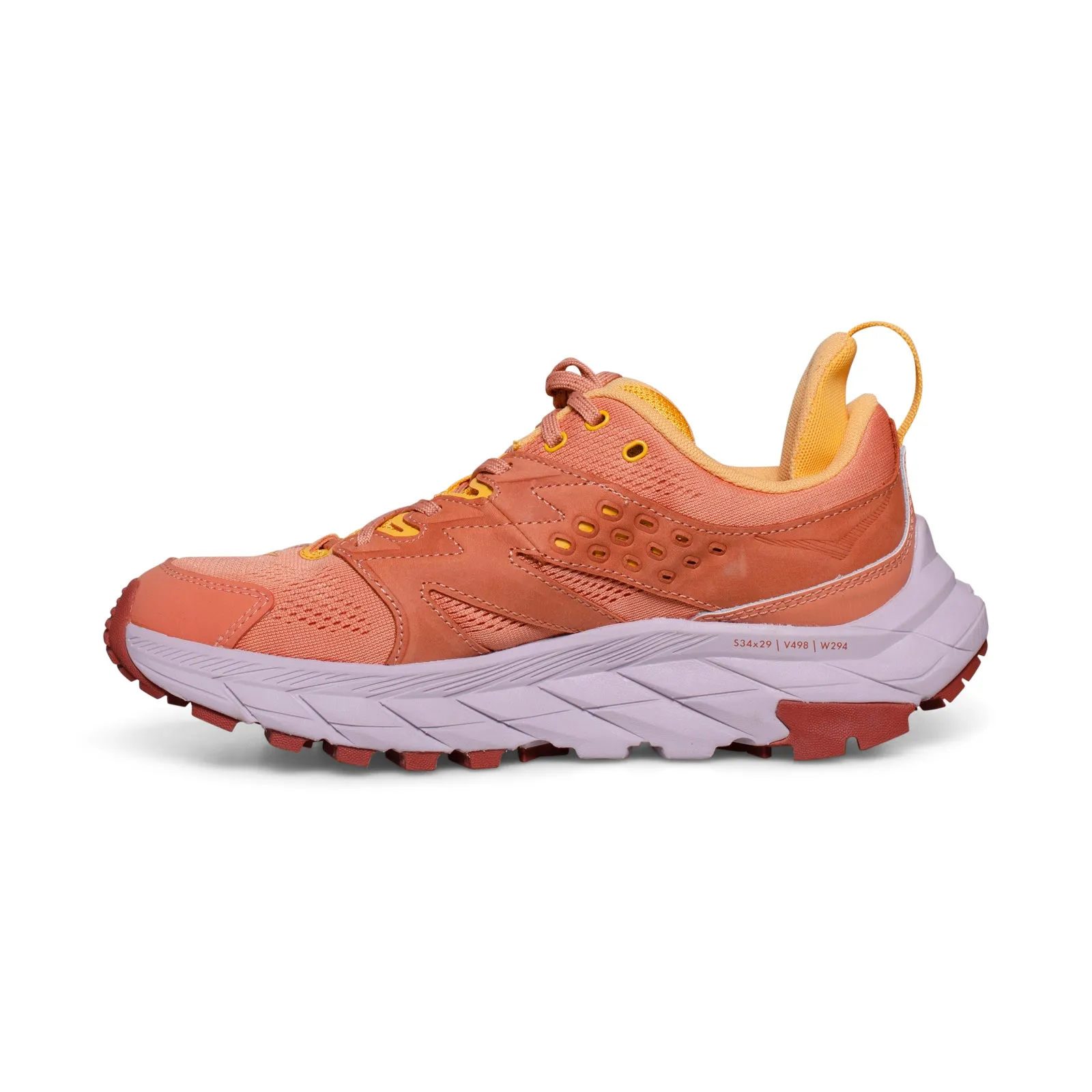 HOKA One One Anacapa Breeze Low Sun Baked / Amber Yellow Hiking Shoes - Women's