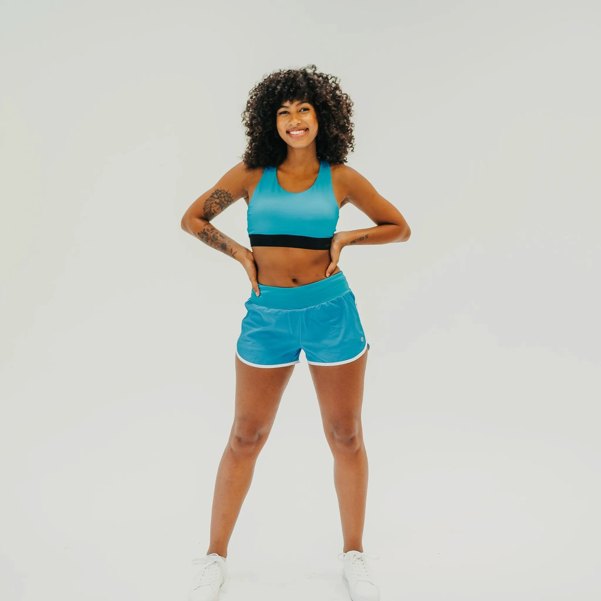 Hustle Sports Bra - Ocean Blue