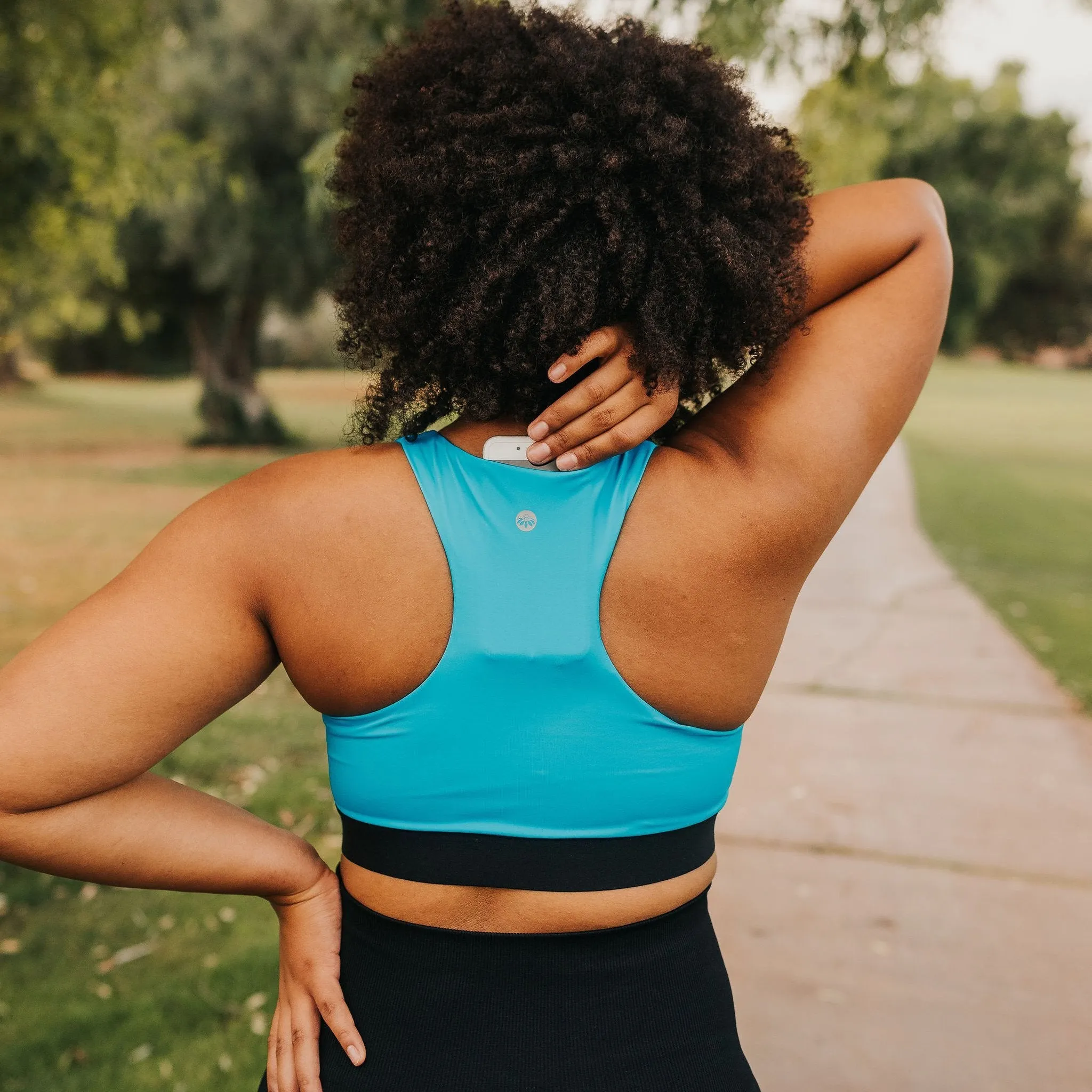 Hustle Sports Bra - Ocean Blue