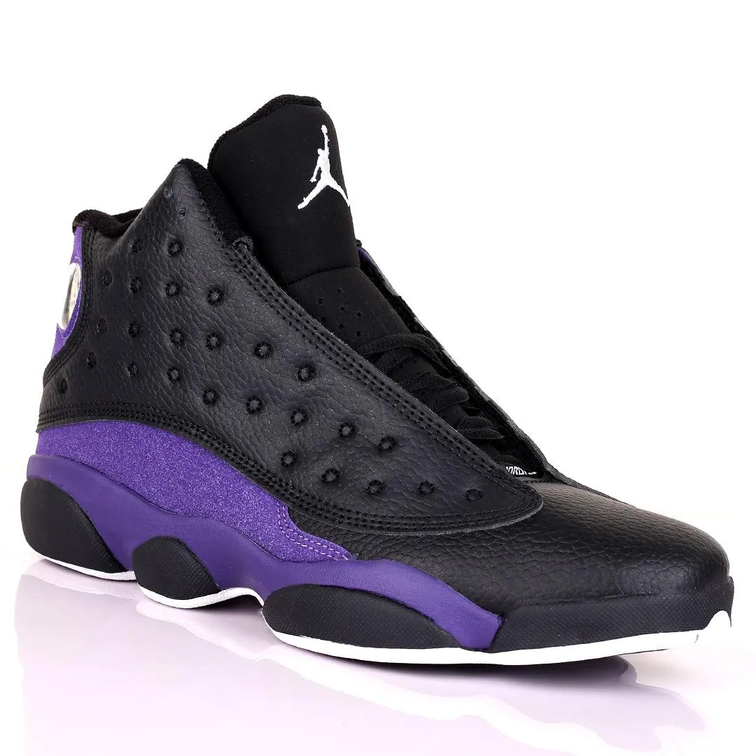 JD Lightweight Purple Skin With Black Designed Classic Retro sneakers