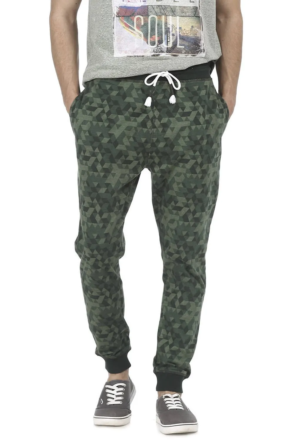 Jogger Fit Printed Track Pant