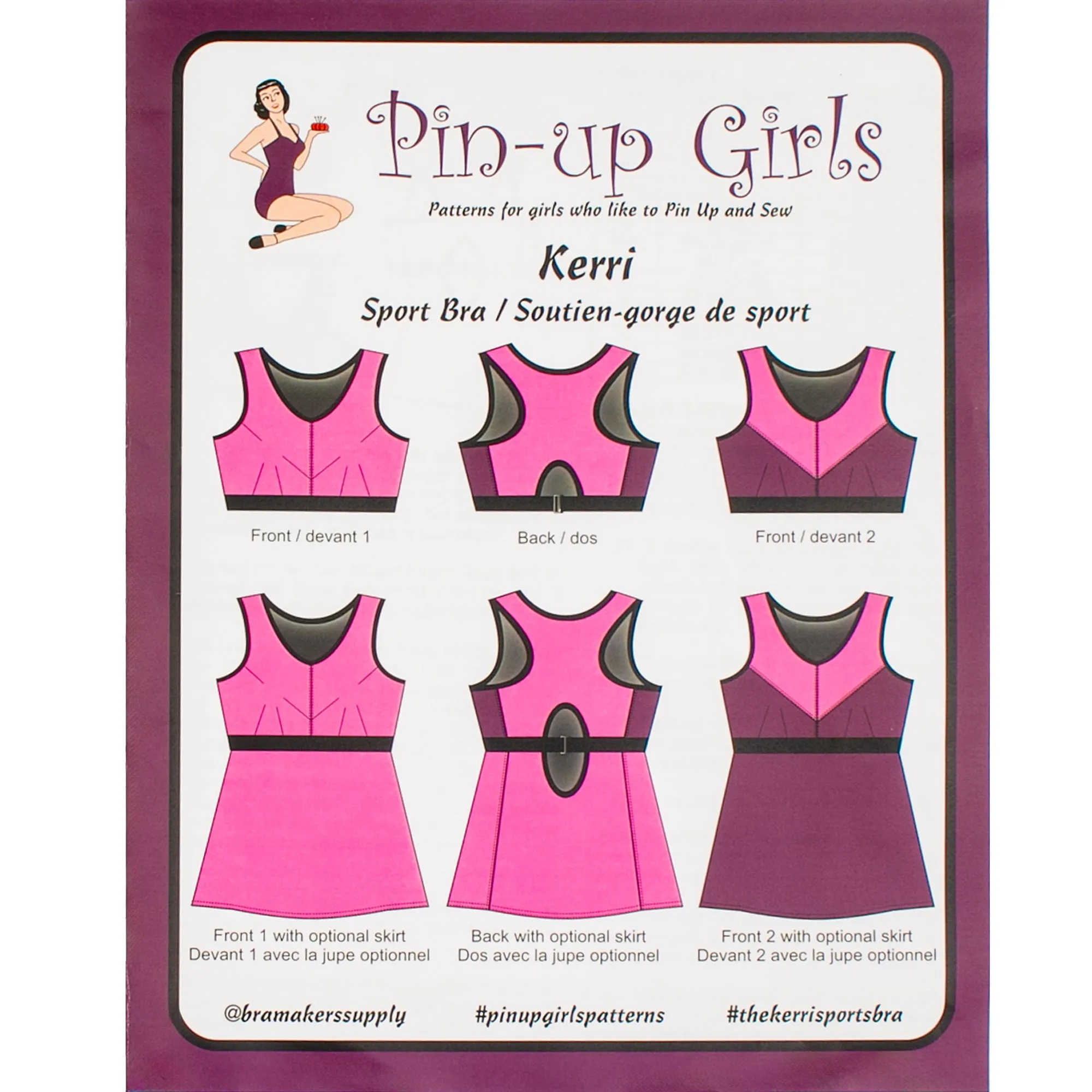 Kerri No Bounce Sport Bra Top Pattern