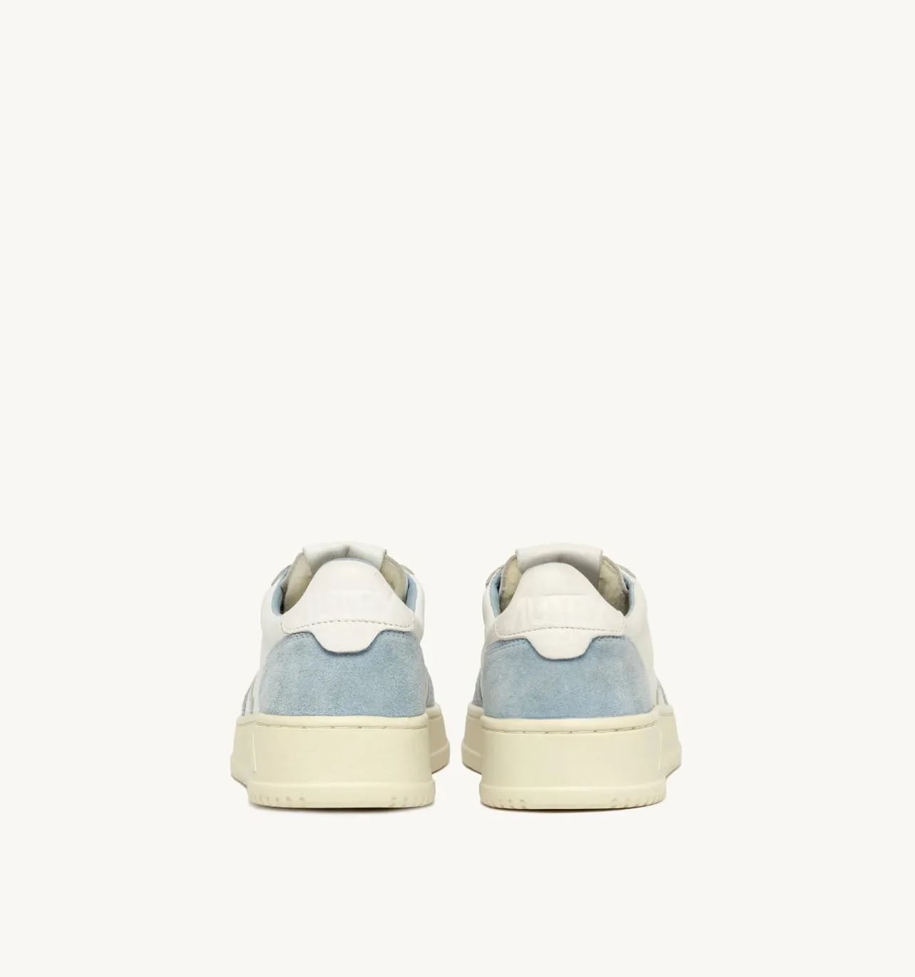 Medalist Low Top Trainers in Goat/ White Suede/ Portofino