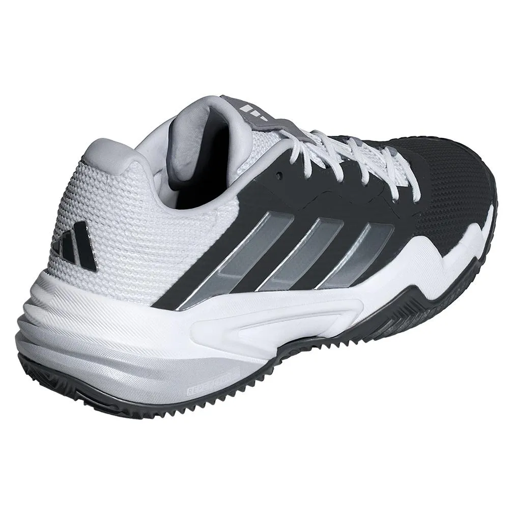 Men's Barricade 13 Clay Tennis Shoes Black and White