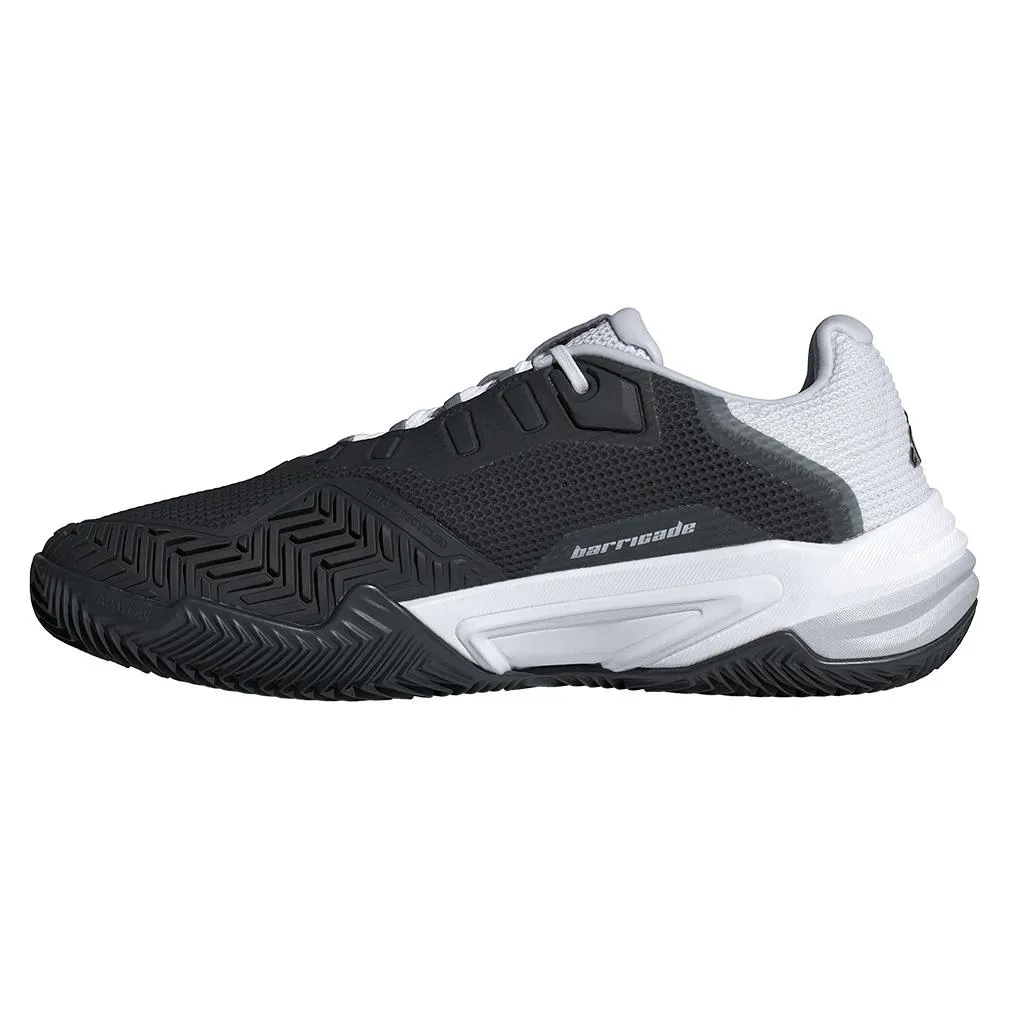 Men's Barricade 13 Clay Tennis Shoes Black and White