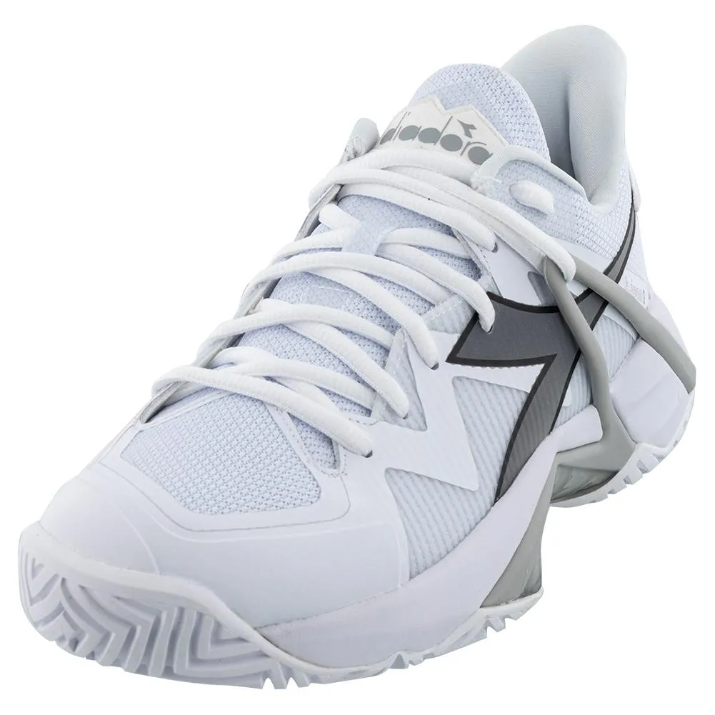 Men's B.Icon 2 AG Tennis Shoes White and Silver