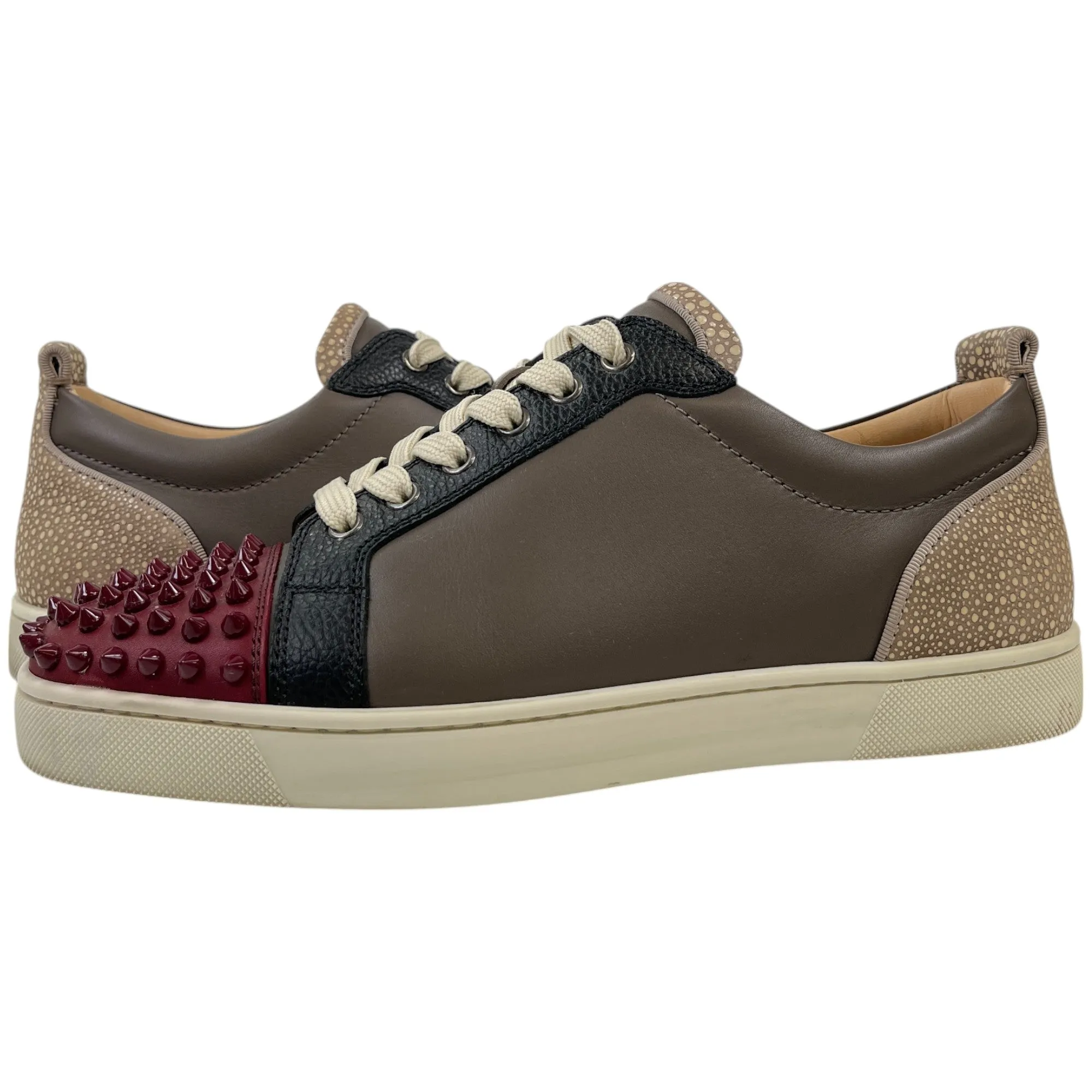 Men's Louis Junior Spikes Flat Veau Low Trainers Brown Size EU 41 / UK 7