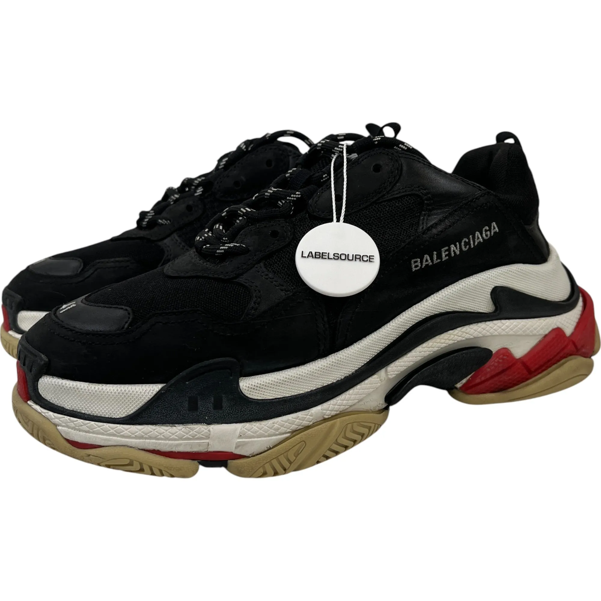 Men's Triple S Low Trainers Black Size EU 41 / UK 7