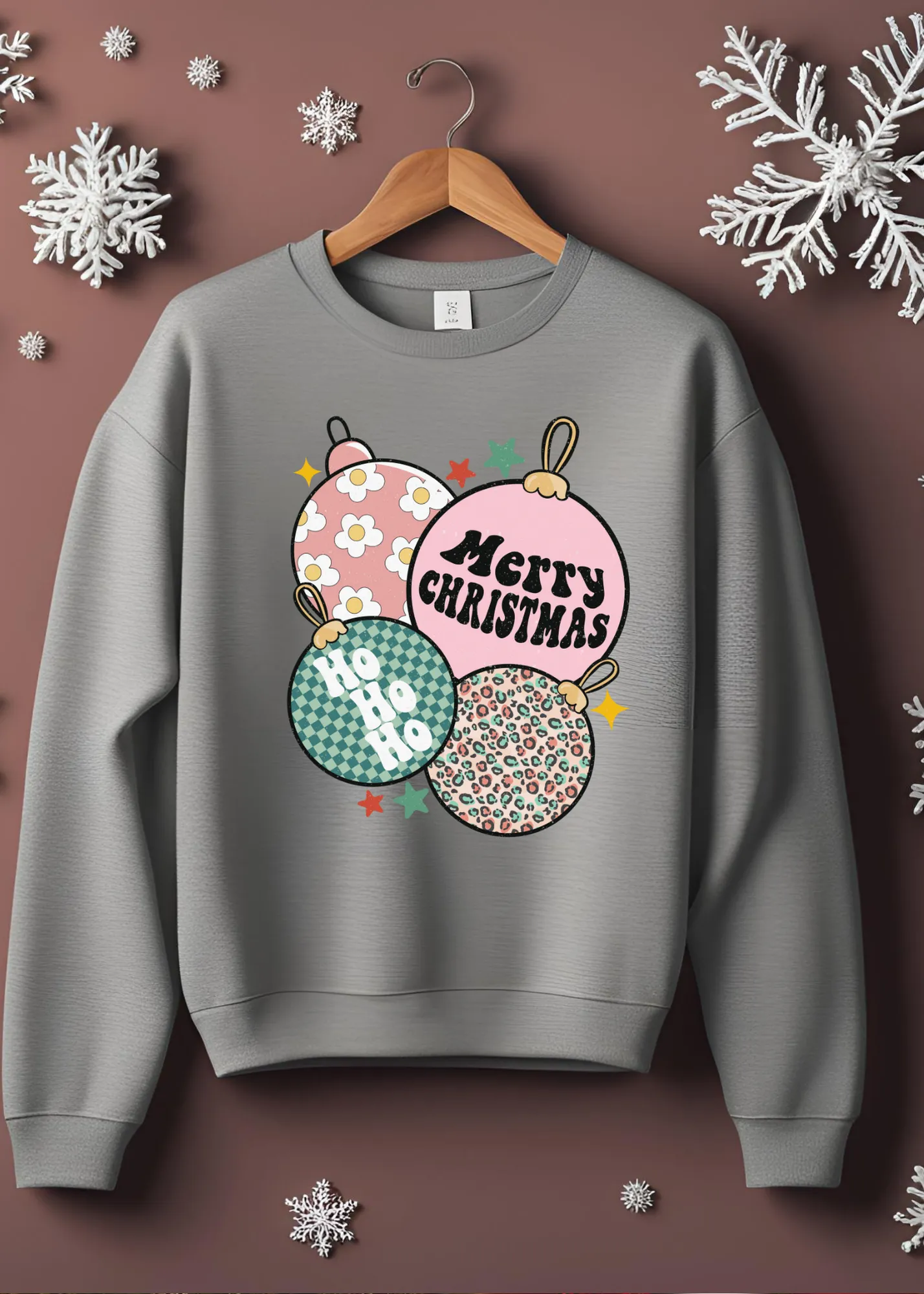 Merry Christmas Bulbs Pullover