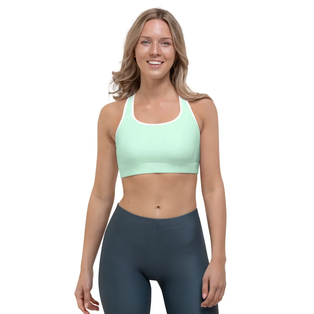 Mint Green Sports Bra