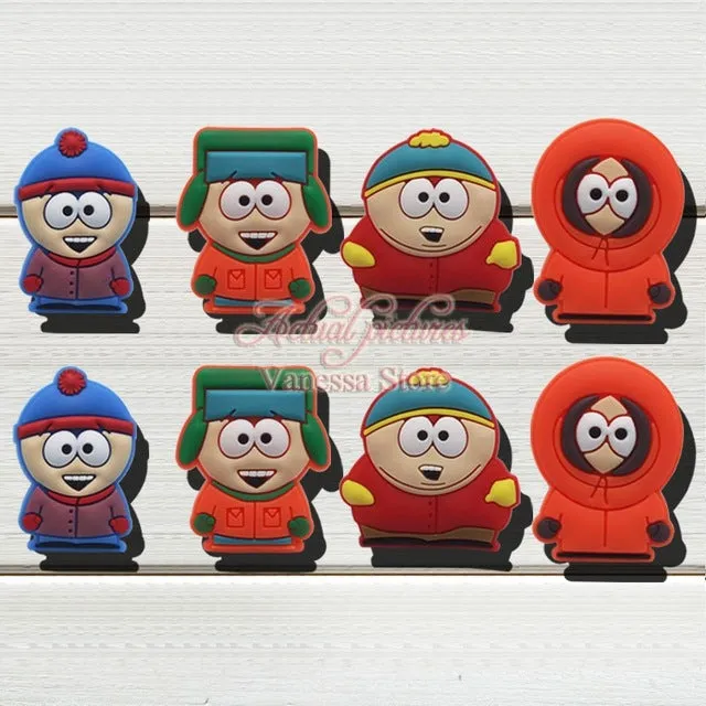 Mix Models 8pcs/lot Mickey Super hero Avengers South Park  shoe charms shoe accessories shoe decoration for croc jibz kids gift