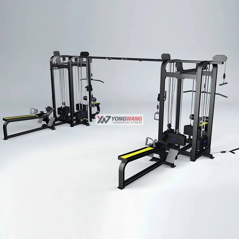 Multifunctional Gym Machine Cable Crossover Trainer 8  Multi-Station Power Rack Gym Fitness sets Machine