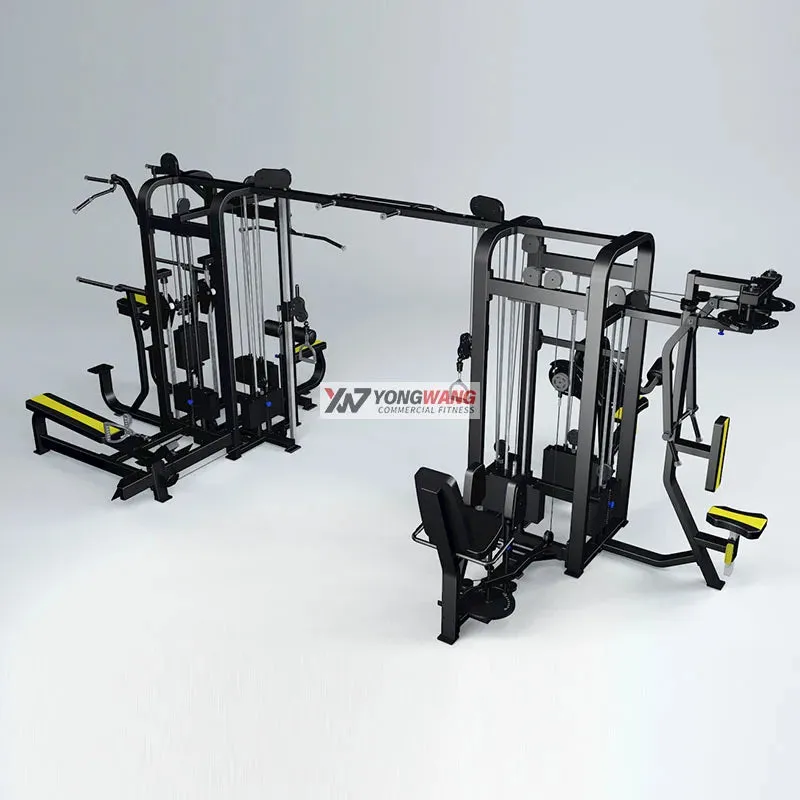 Multifunctional Gym Machine Cable Crossover Trainer 8  Multi-Station Power Rack Gym Fitness sets Machine