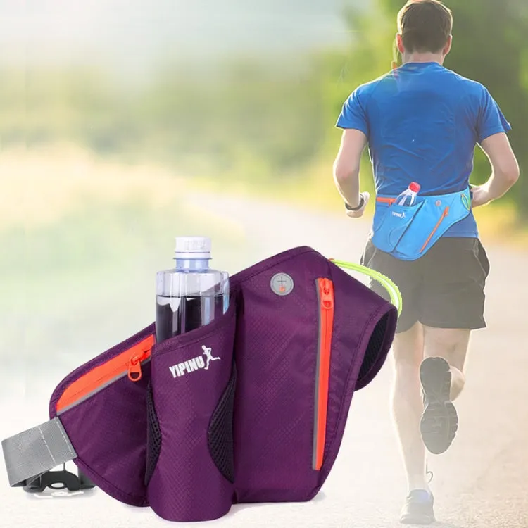 Multifunctional Outdoor Sports Water Bottle Running Waist for Men Women As Fanny Pack Bum Bag(Purple)