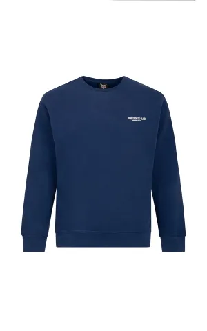 NAVY SPORTS CLUB CREWNECK