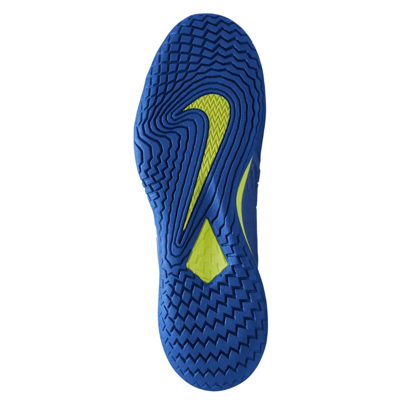 Nike Court Zoom Vapor Cage 4 Rafa Men Hard Court Tennis Shoes - Lt Lemon Twist/Game Royal-Lt Photo Blue