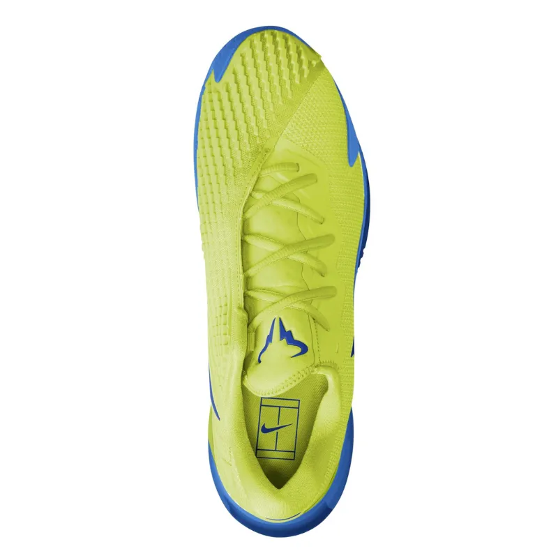 Nike Court Zoom Vapor Cage 4 Rafa Men Hard Court Tennis Shoes - Lt Lemon Twist/Game Royal-Lt Photo Blue