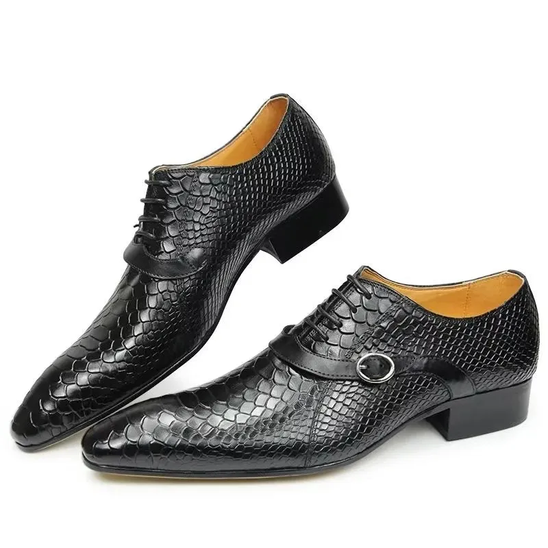 Opulent Brogue Nuptial Oxford Leather Shoes