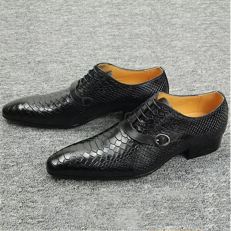 Opulent Brogue Nuptial Oxford Leather Shoes