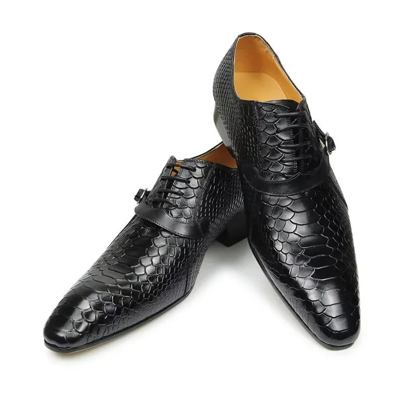 Opulent Brogue Nuptial Oxford Leather Shoes