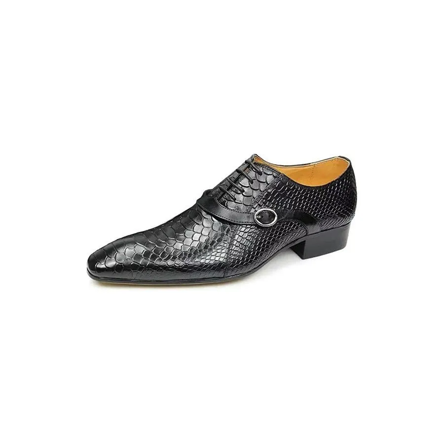 Opulent Brogue Nuptial Oxford Leather Shoes