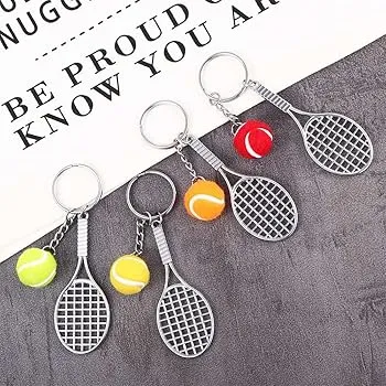 Premium Metal Tennis MODEL B | RED BALL | Keychain