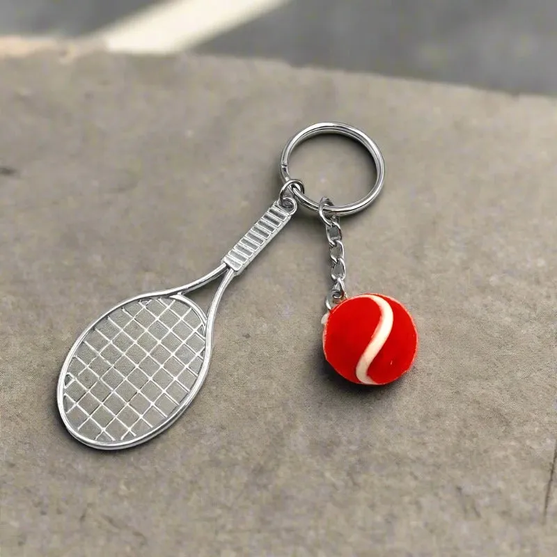 Premium Metal Tennis MODEL B | RED BALL | Keychain