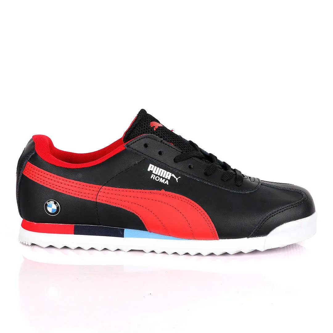 Puma Roma BMW Motor Sport Black Red Sneakers