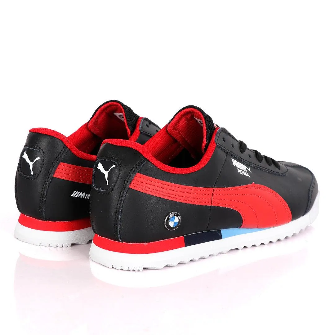 Puma Roma BMW Motor Sport Black Red Sneakers