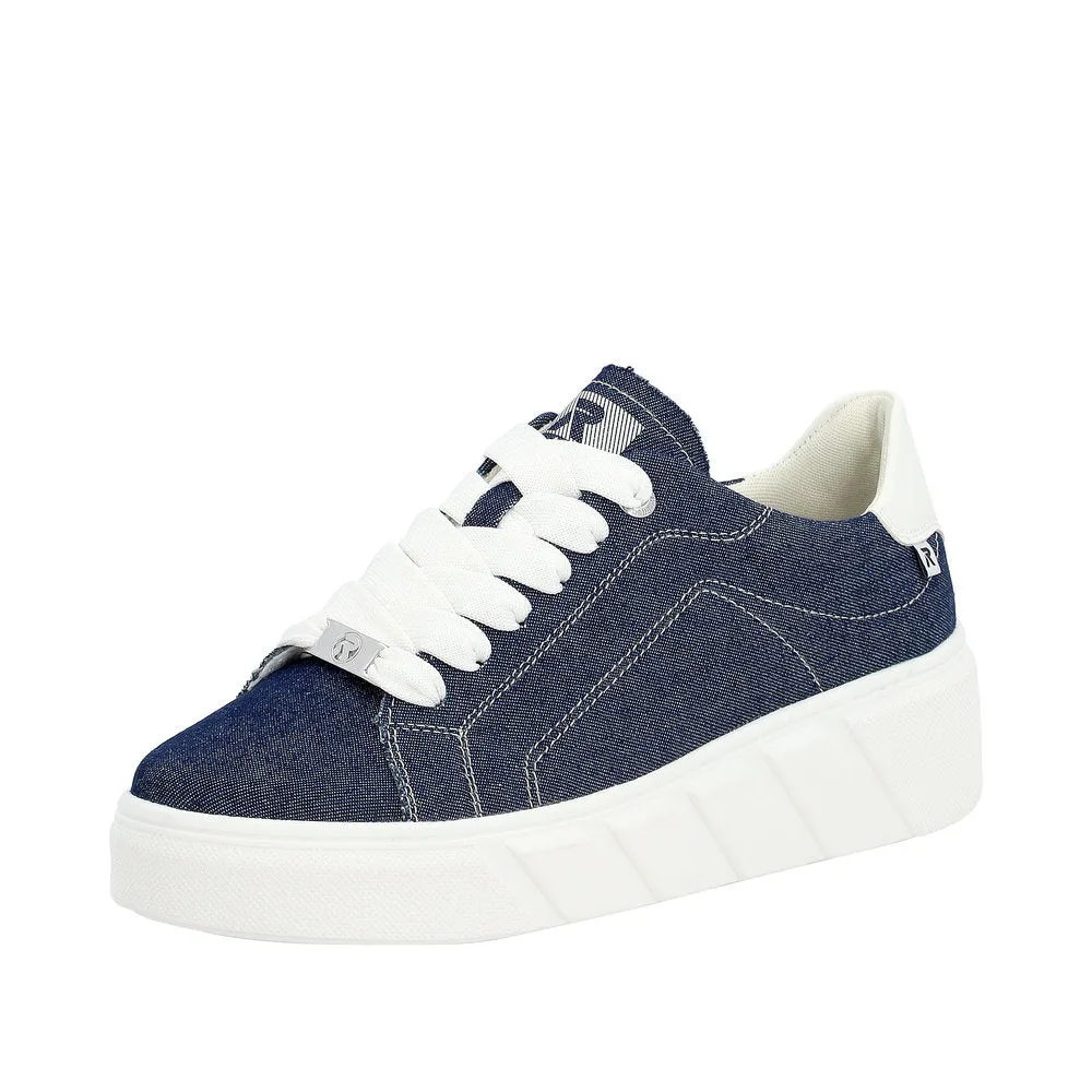 Rieker Evolution W0501-14 Ozean Denim Flatform Trainers