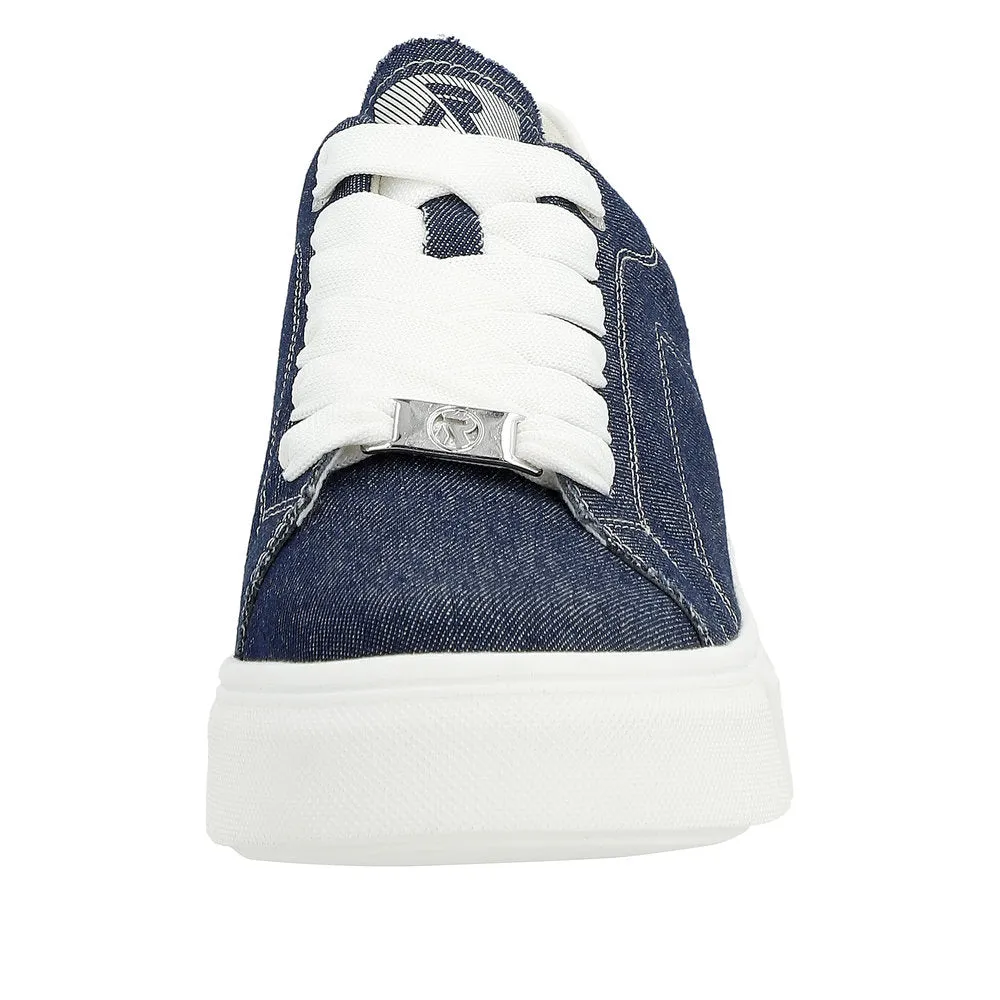 Rieker Evolution W0501-14 Ozean Denim Flatform Trainers