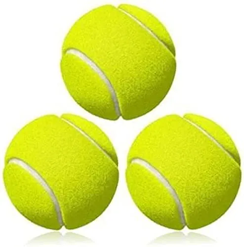 Rubber Cricket Tennis Ball(Pack of 3 |Light Yellow)