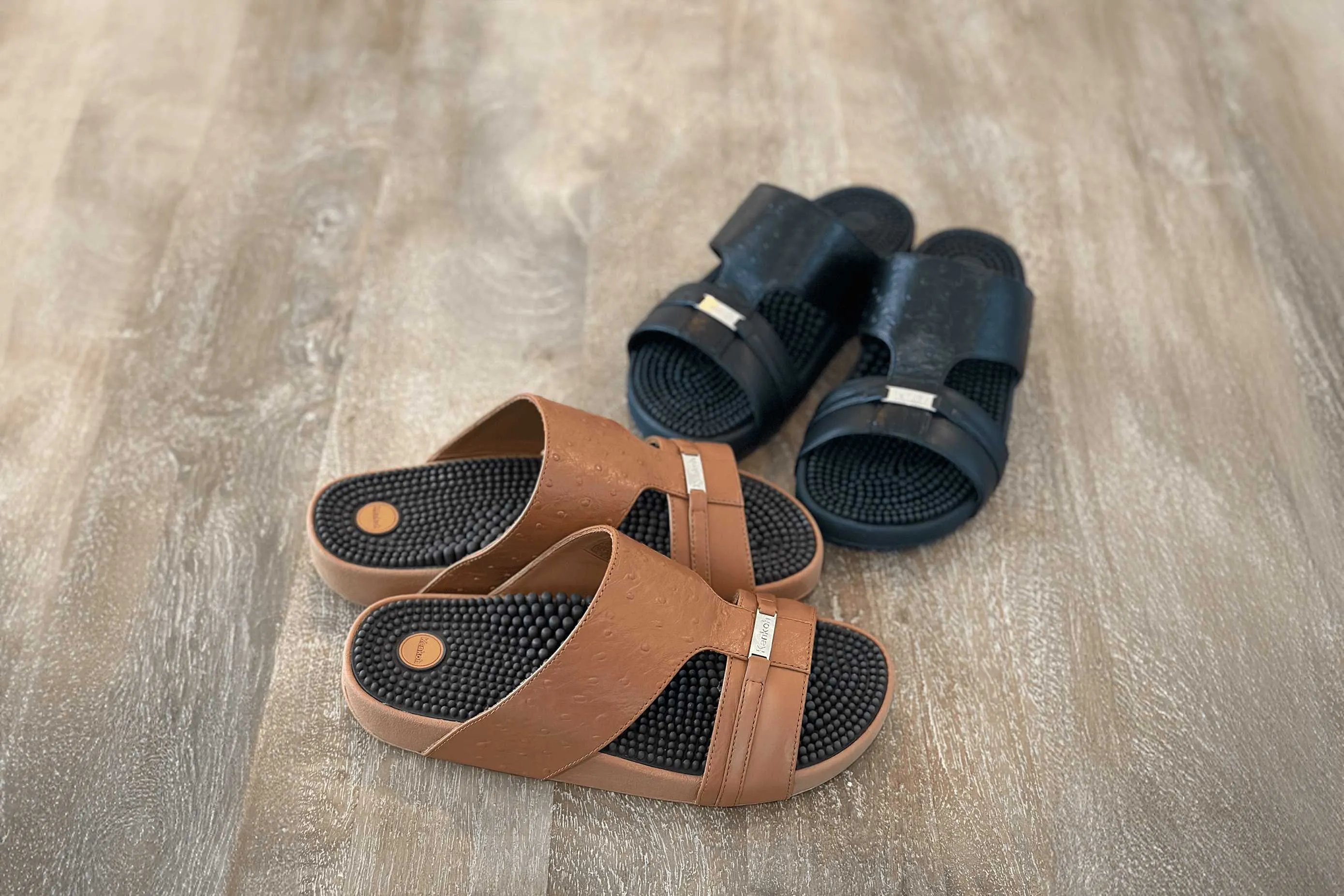 Sendai Leather Reflexology Sandals