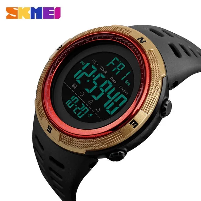 SKMEI Famous Luxury Brand Mens Sport Watches Chrono Countdown Men Waterproof Digital Watch military Clock Fashion Relojes Hombre