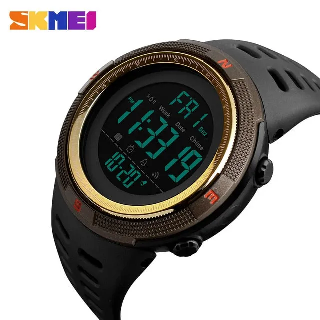 SKMEI Famous Luxury Brand Mens Sport Watches Chrono Countdown Men Waterproof Digital Watch military Clock Fashion Relojes Hombre