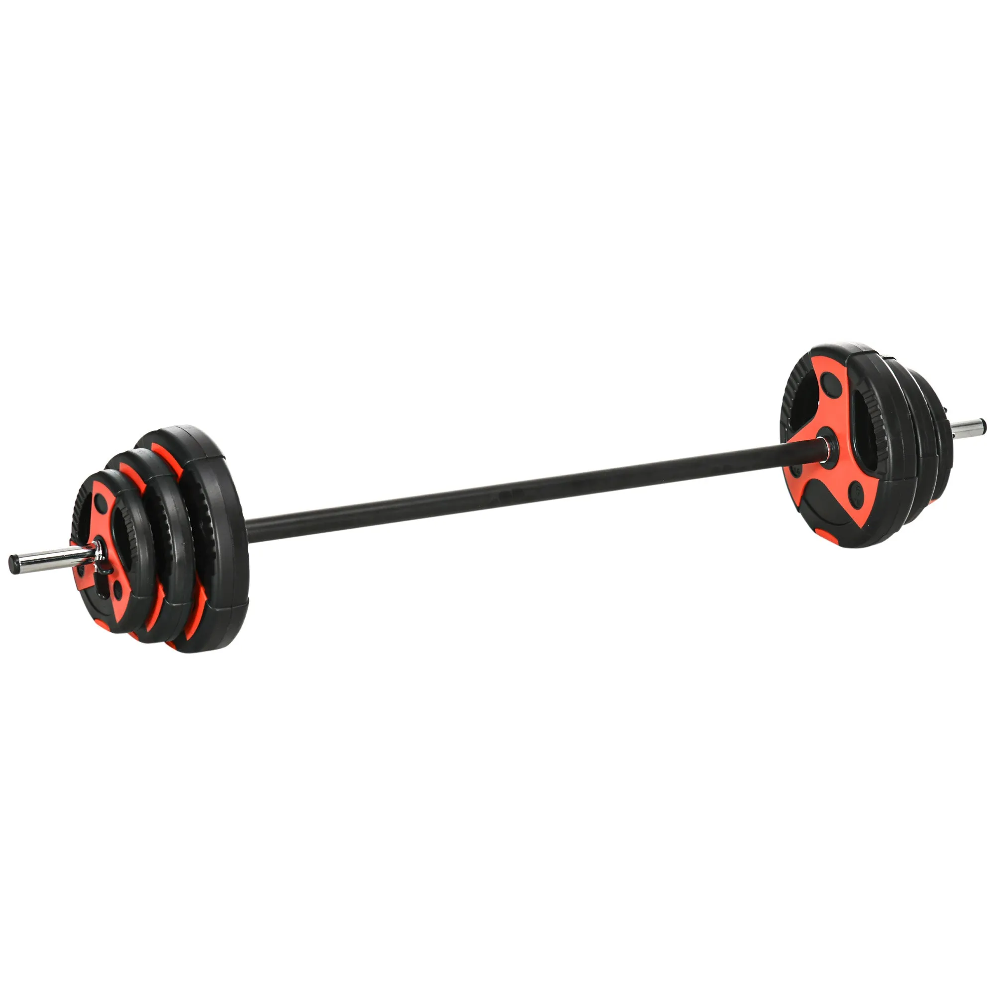 SPORTNOW 20kg Adjustable Barbell Weights Set for Home Gym Strength Training