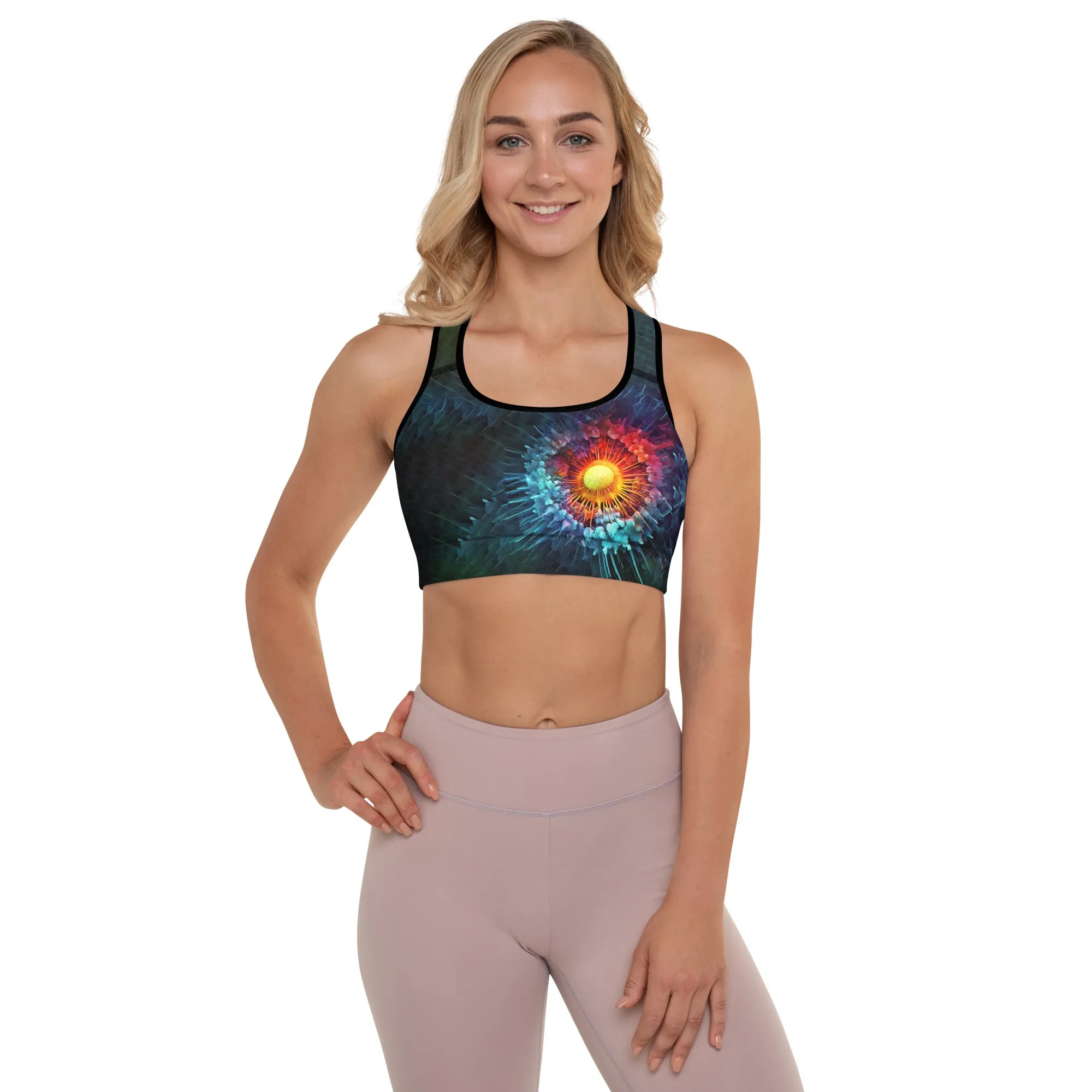 Sports Bra Viral Flower