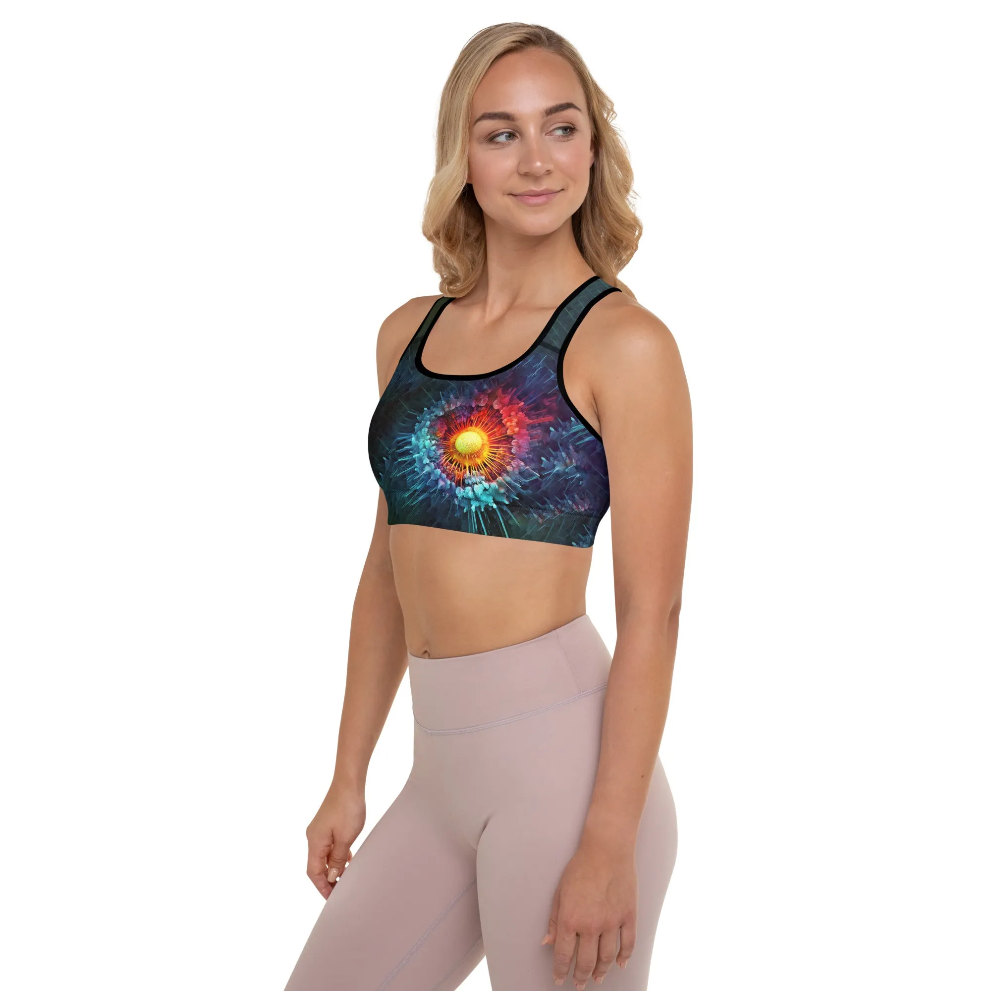 Sports Bra Viral Flower